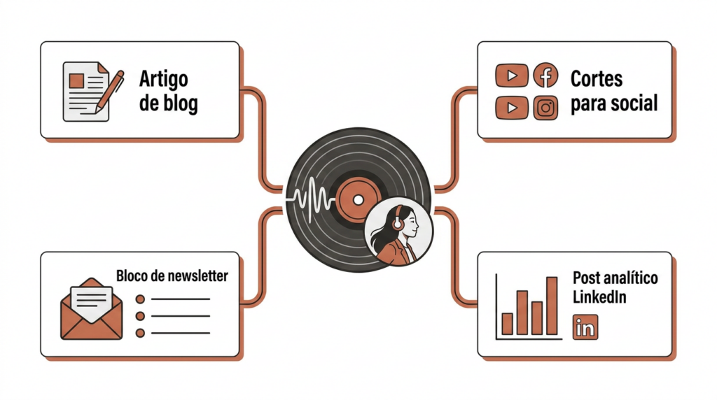Podcast para empresas, distribuição